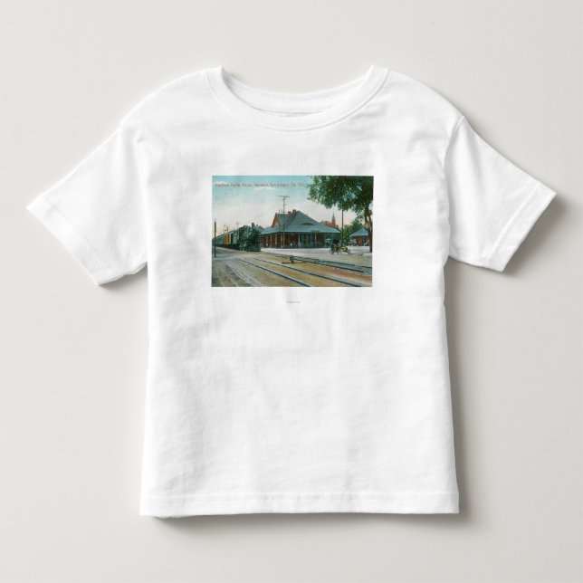 Camiseta De Bebé Vista exterior del depósito pacífico meridional (Anverso)