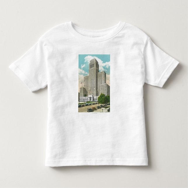 Camiseta De Bebé Vista exterior del edificio de la oficina del (Anverso)