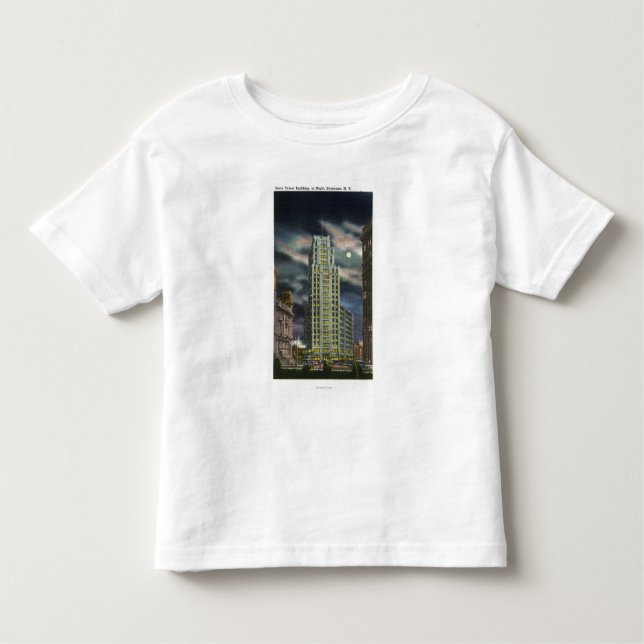 Camiseta De Bebé Vista exterior del edificio de la torre del estado (Anverso)