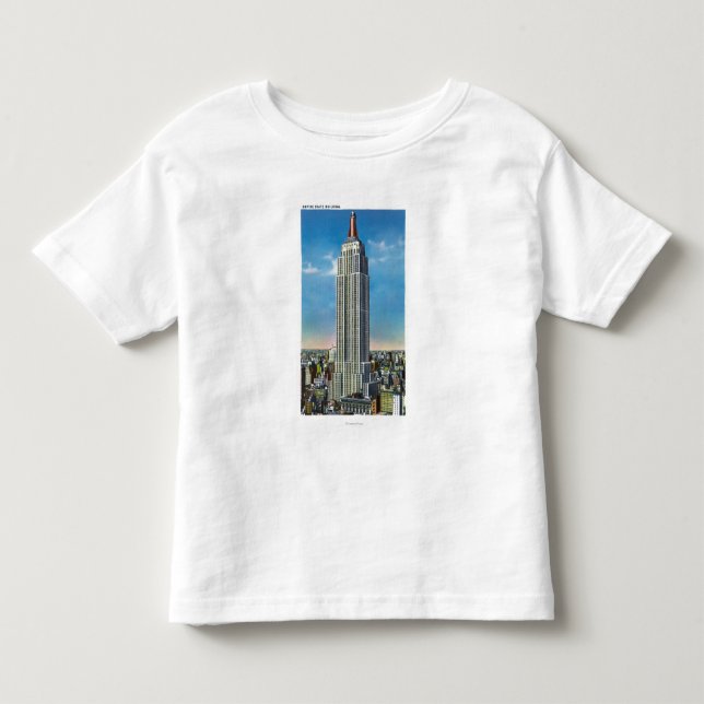 Camiseta De Bebé Vista exterior del edificio del estado del imperio (Anverso)
