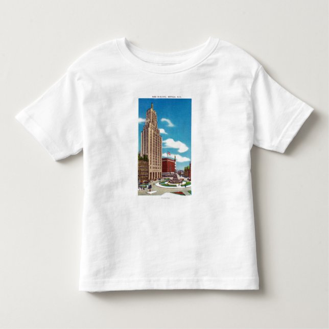 Camiseta De Bebé Vista exterior del edificio del rand (Anverso)