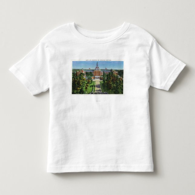 Camiseta De Bebé Vista exterior del edificio del seguro de vida de (Anverso)