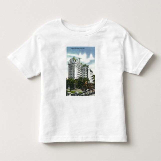 Camiseta De Bebé Vista exterior del edificio del teléfono # 2 (Anverso)