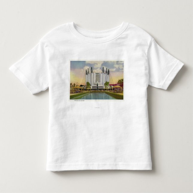 Camiseta De Bebé Vista exterior del edificio del viaje (Anverso)