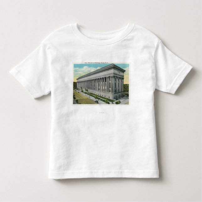 Camiseta De Bebé Vista exterior del edificio educativo del estado (Anverso)