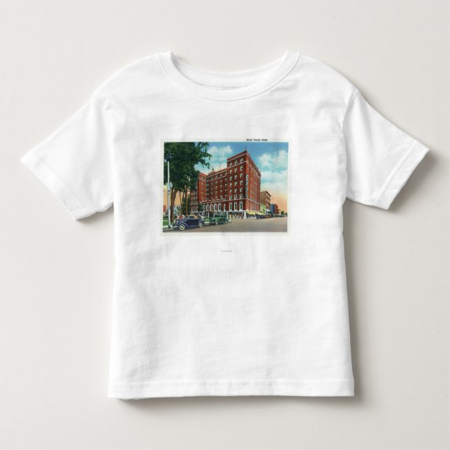Camiseta De Bebé Vista exterior del hotel de Mark Twain (Anverso)