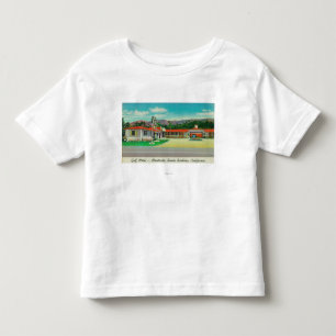 Camiseta De Bebé Vista exterior del motel del golf, Montecito