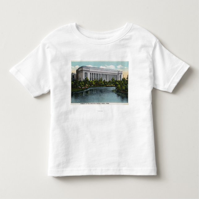 Camiseta De Bebé Vista exterior del museo de Bellos Artes de (Anverso)