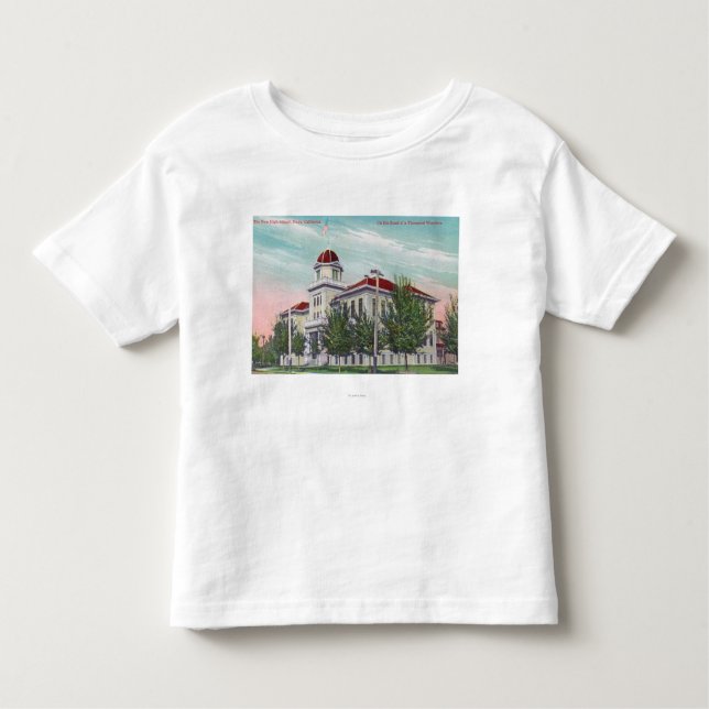 Camiseta De Bebé Vista exterior del nuevo alto SchoolNapa, CA (Anverso)