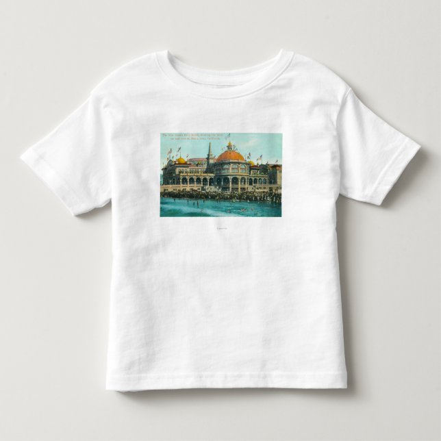 Camiseta De Bebé Vista exterior del nuevo casino de la playa (Anverso)