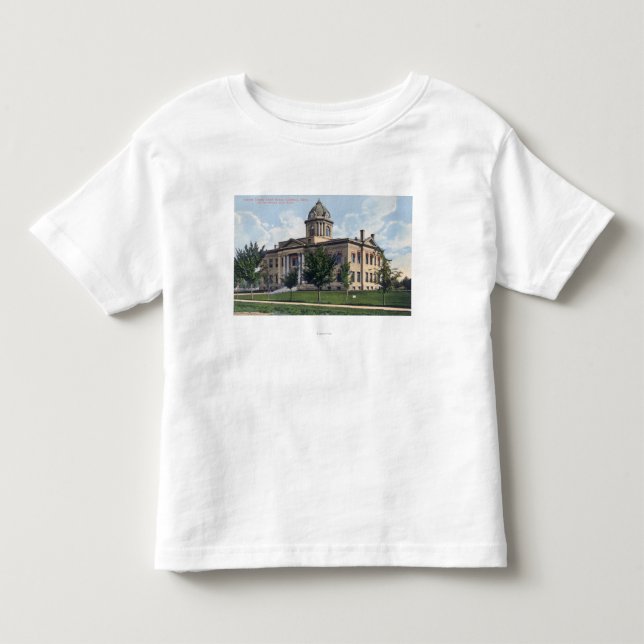 Camiseta De Bebé Vista exterior del Palacio de Justicia del condado (Anverso)