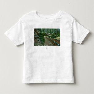 Camiseta De Bebé Vista exterior del retratamiento de Shasta de vía