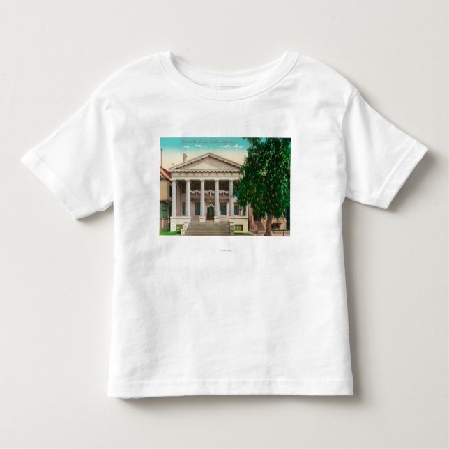 Camiseta De Bebé Vista exterior del templo escocés del rito (Anverso)