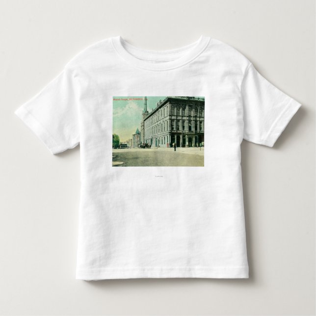 Camiseta De Bebé Vista exterior del templo masónico (Anverso)