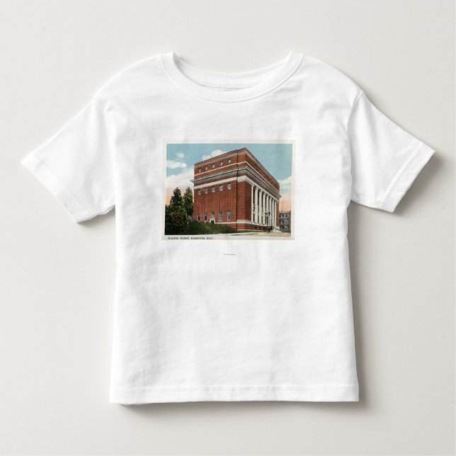 Camiseta De Bebé Vista exterior del templo masónico 2 (Anverso)