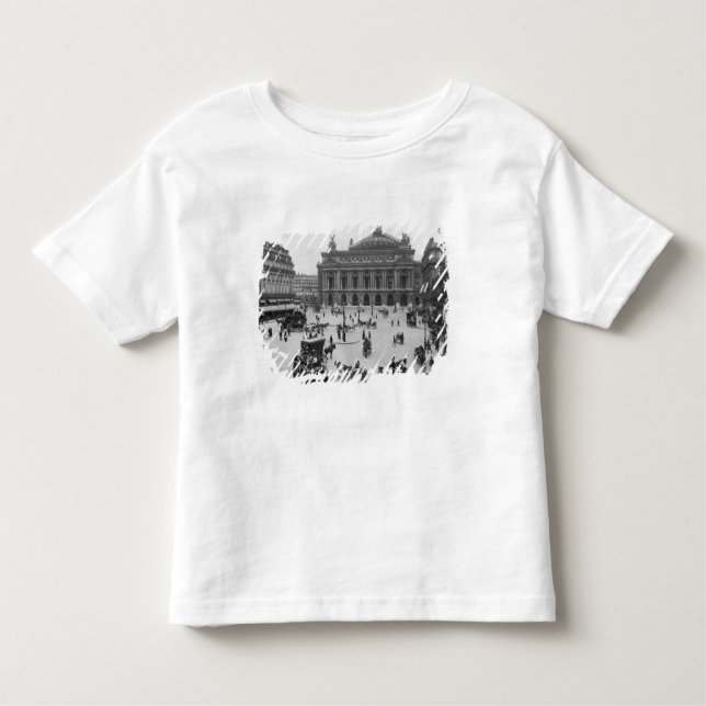 Camiseta De Bebé Vista general del teatro de la ópera de París (Anverso)