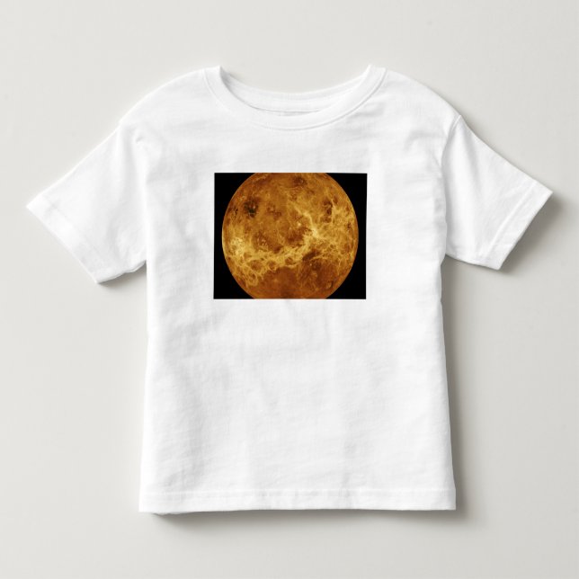 Camiseta De Bebé Vista global de la superficie de Venus (Anverso)