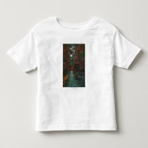 Camiseta De Bebé Vista iluminada por la luna del saetín