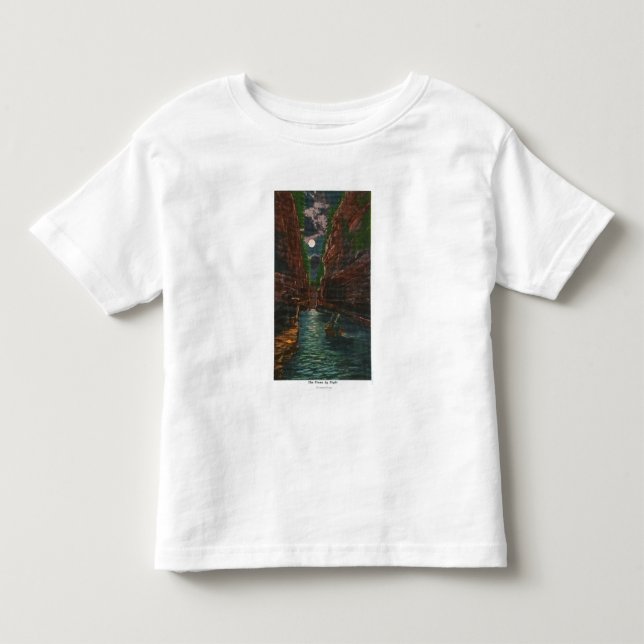 Camiseta De Bebé Vista iluminada por la luna del saetín (Anverso)