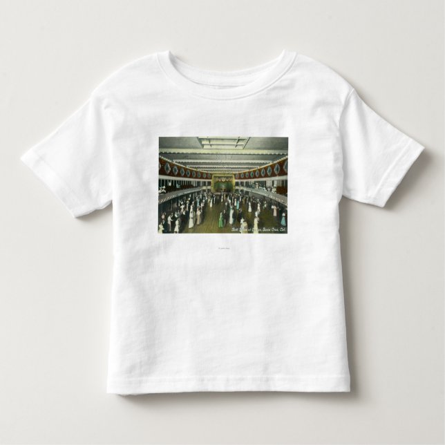Camiseta De Bebé Vista interior del cuarto de bola del casino (Anverso)