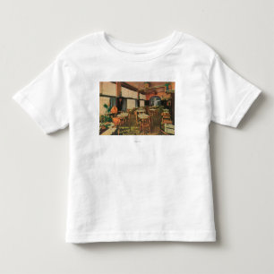 Camiseta De Bebé Vista interior del cuarto de la amapola en