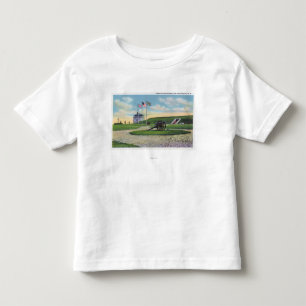 Camiseta De Bebé Vista interior del sitio comercial en viejo