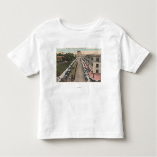 Camiseta De Bebé Vista la avenida y ayuntamiento pacíficos