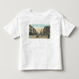 Camiseta De Bebé Vista occidental de la calle de la corte