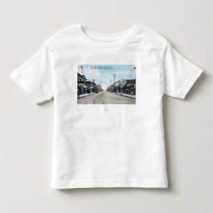 Camiseta De Bebé Vista occidental de la calle de la garza del