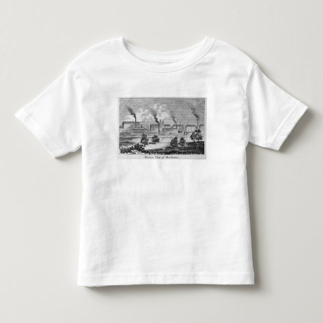 Camiseta De Bebé Vista occidental de Manchester (Anverso)