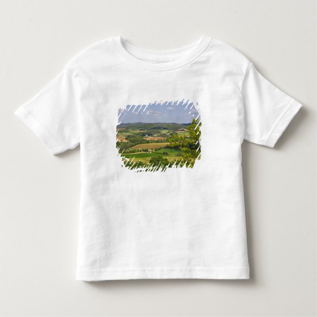 Camiseta De Bebé Vista panorámica de las tierras de labranza al sur (Anverso)