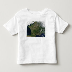 Camiseta De Bebé Vista por satélite de Francia