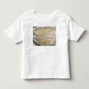 Camiseta De Bebé Vista por satélite de la meseta tibetana