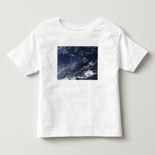 Camiseta De Bebé Vista por satélite de la niebla volcánica