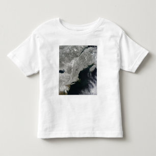 Camiseta De Bebé Vista por satélite de la nieve