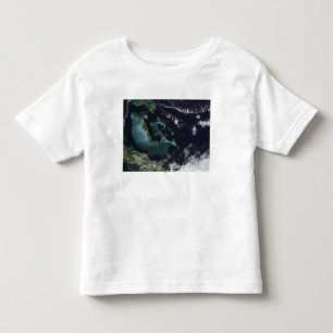 Camiseta De Bebé Vista por satélite de las islas de Bahama