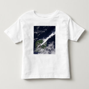 Camiseta De Bebé Vista por satélite de un penacho grueso,