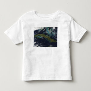 Camiseta De Bebé Vista satelital de Cuba