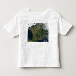 Camiseta De Bebé Vista satelital de Francia