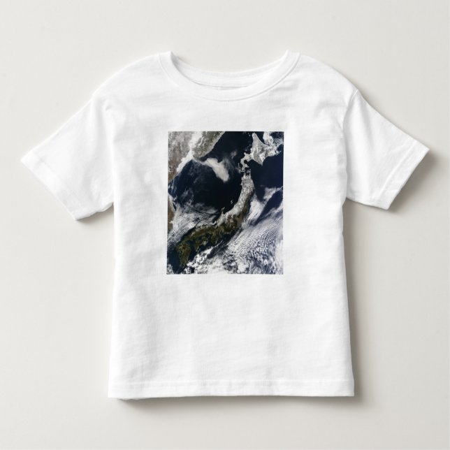 Camiseta De Bebé Vista satelital de Japón (Anverso)