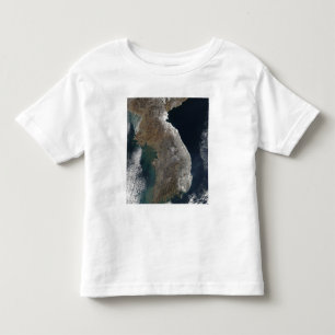 Camiseta De Bebé Vista satelital de la nevada