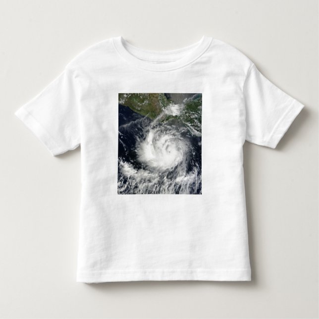 Camiseta De Bebé Vista satelital de la tormenta tropical Darby (Anverso)