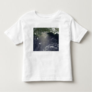 Camiseta De Bebé Vista satelital de las fugas de petróleo