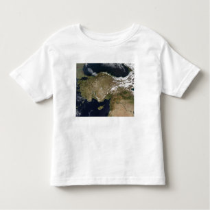 Camiseta De Bebé Vista satelital de Turquía