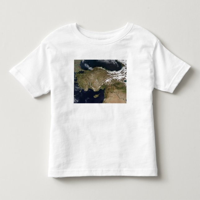 Camiseta De Bebé Vista satelital de Turquía (Anverso)