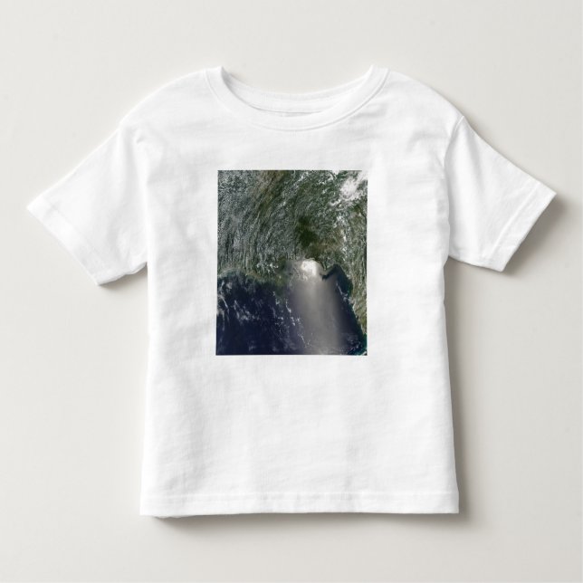 Camiseta De Bebé Vista satelital de un derrame de petróleo (Anverso)