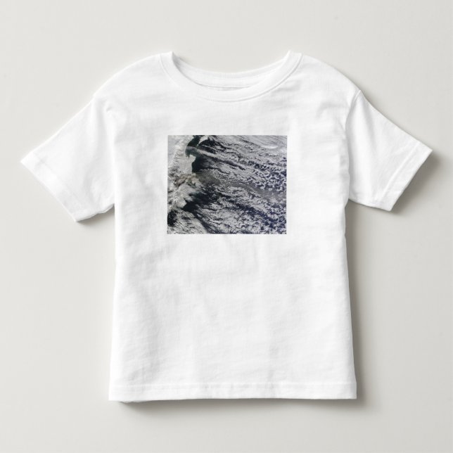 Camiseta De Bebé Vista satelital de una columna de cenizas 3 (Anverso)