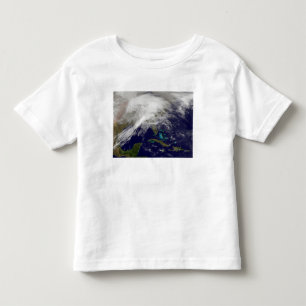 Camiseta De Bebé Vista satelital de una enorme tormenta de invierno
