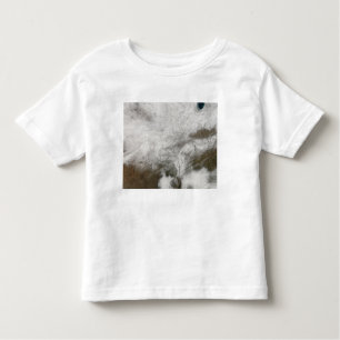 Camiseta De Bebé Vista satelital de una severa tormenta de invierno