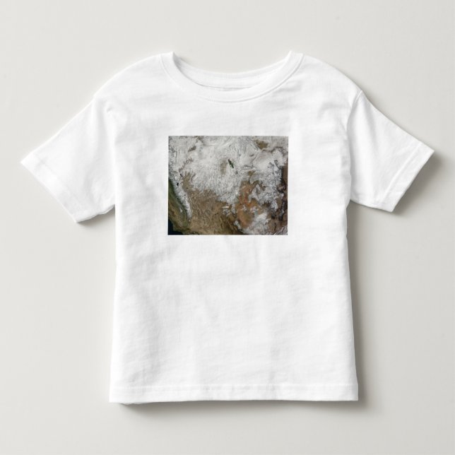Camiseta De Bebé Vista satelital del oeste de Estados Unidos (Anverso)